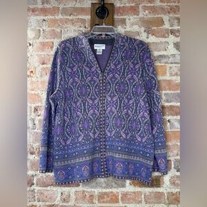 Pendleton Women’s  Merino Wool Full
Zip Cardigan Sweater Size 1X
